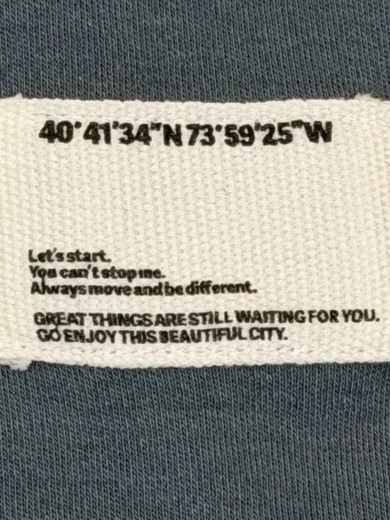 Reserved Supply Mens Oversize Fit T-Shirt Slate Blue Large Cotton Stretch NWT - Picture 5 of 12